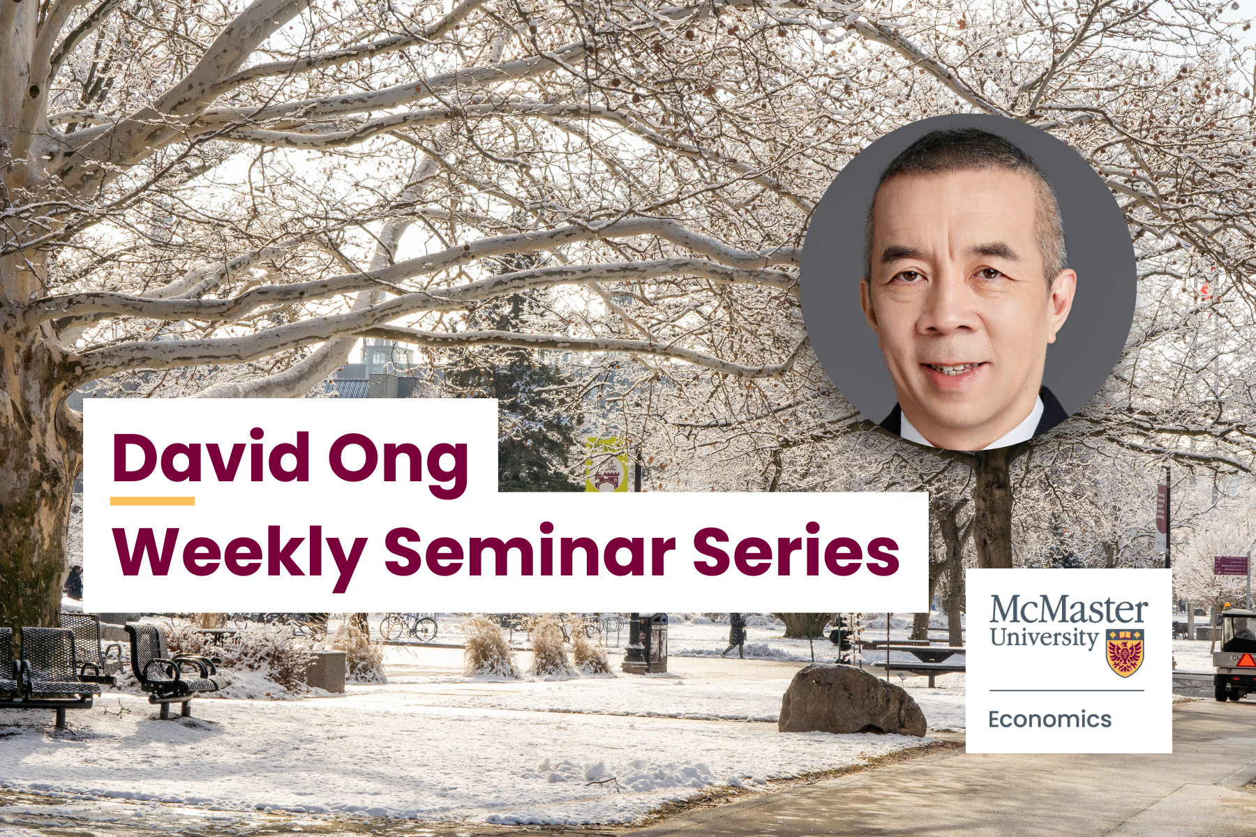 Weekly Seminar Series: David Ong